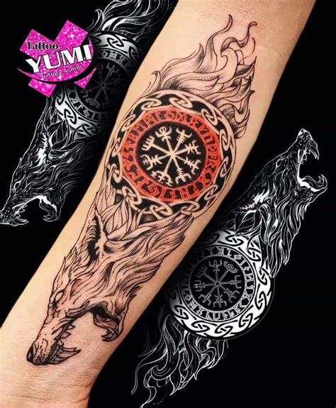 fenrir tattoo|55 Coolest Norse Wolf Tattoo Ideas